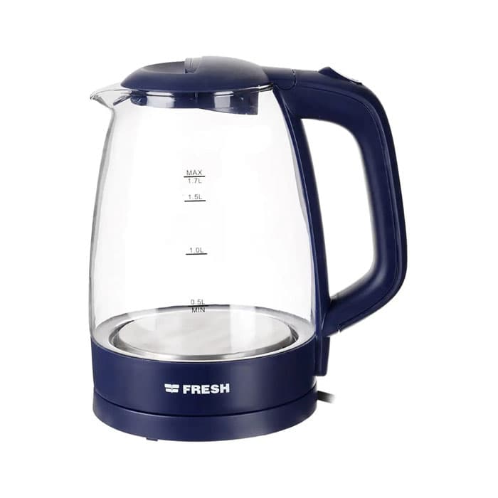 Fresh Kettle 1.7 Liters LED Glass - Blue - 11160