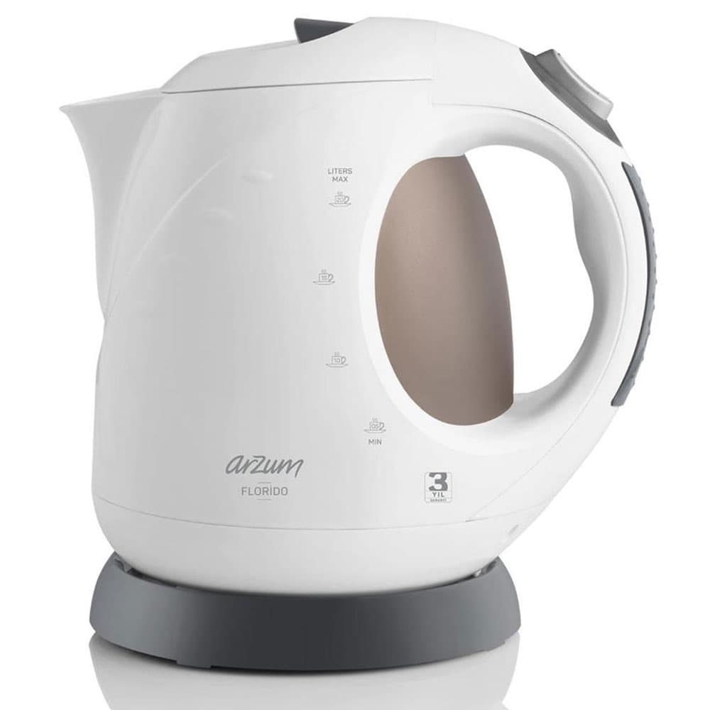 Arzum Florido Water Kettle 2 Liter - 2000 Watt - White - AR3014