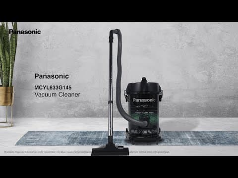 Panasonic Drum Vacuum Cleaner Touch Style Plus 2000 Watt - 18 Liter - Black*Green - MC-YL633