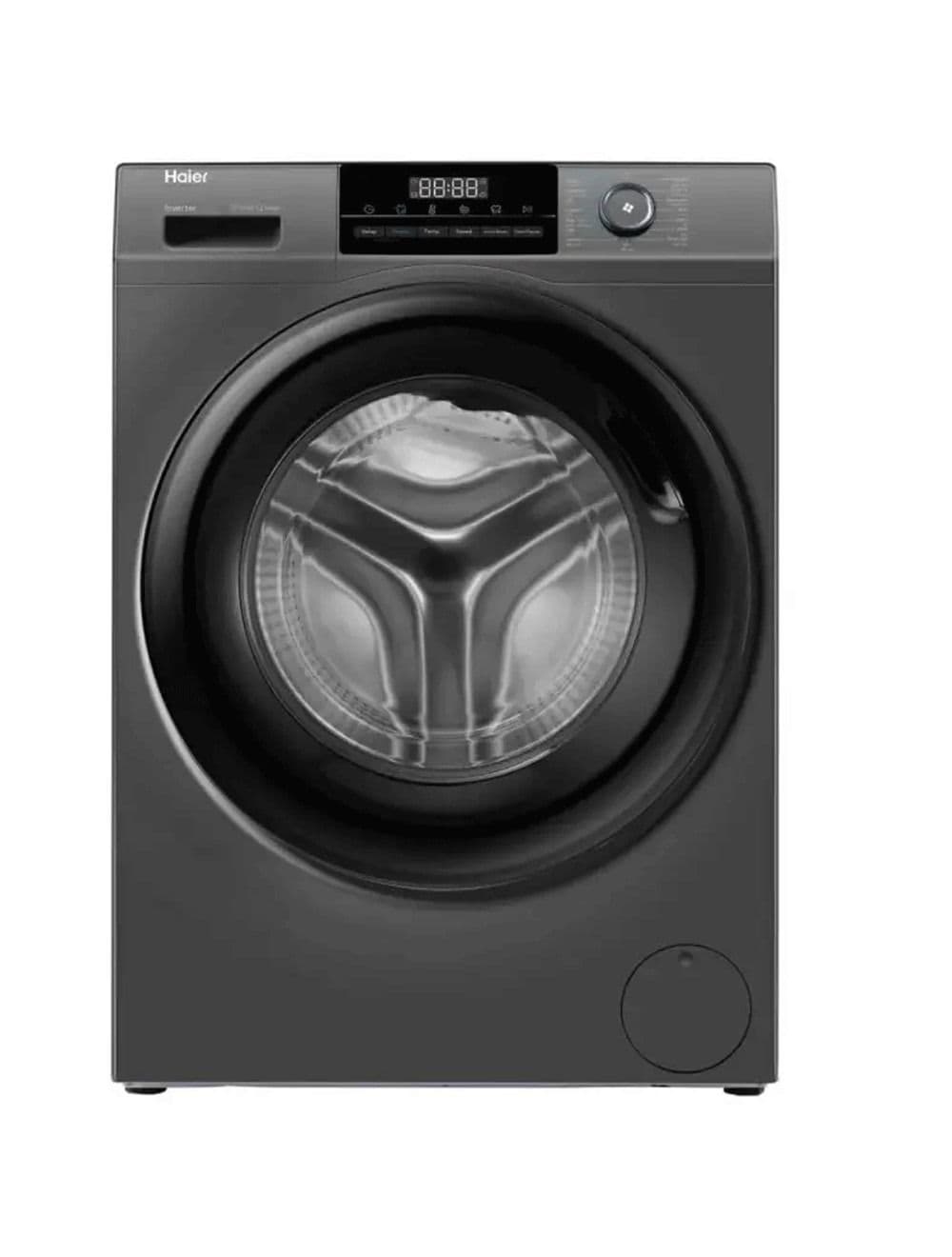 Haier Washing Machine 8 KG Steam Front Loading - BLDC - Inverter - Silver - HW80-BP14929AS6