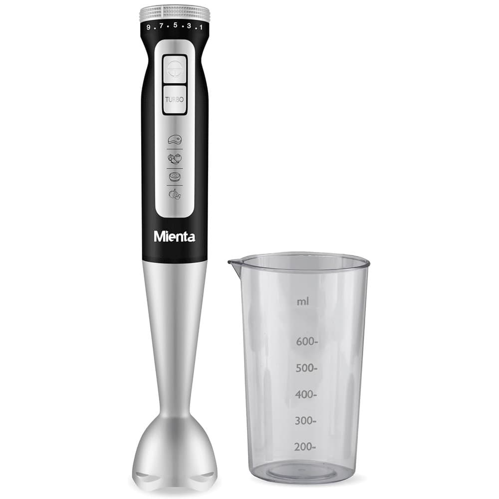 Mienta Turbo Plus Hand Blender - 600ml - 1000 Watt - Black - HB111338A