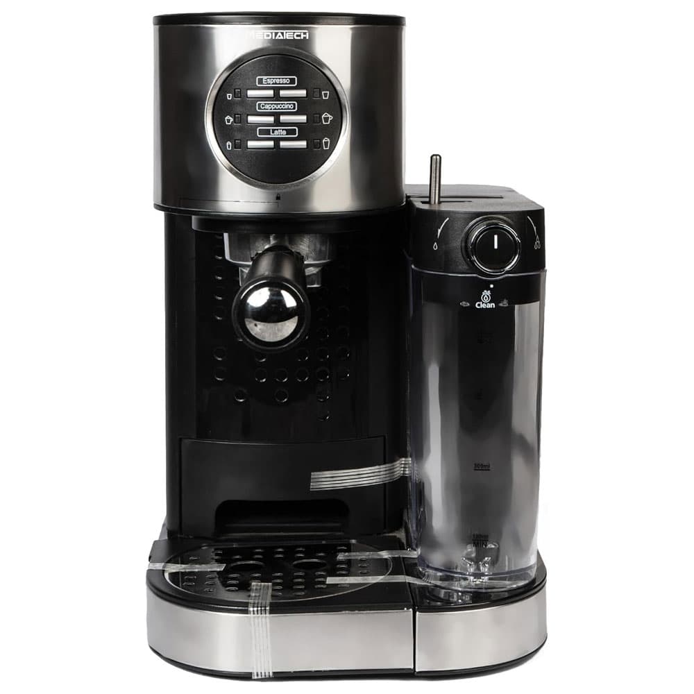 Media Tech Automatic Espresso Coffee Machine With Milk Tank 500 Ml - 1470 Watt - "CIPRIANI" - Black - MTCM509E