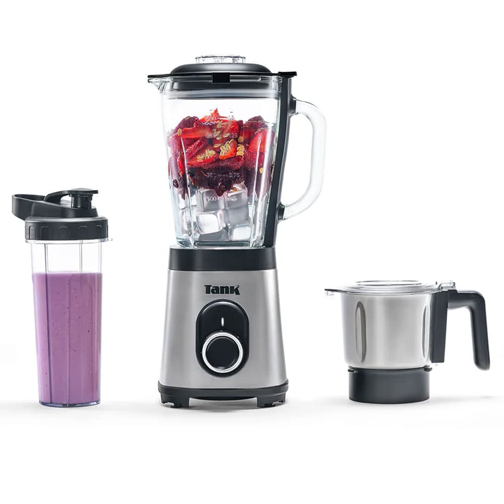 Tank Super Blender Gl Glass Capacity 500 ml Ss Grinder 800 W - Stainless Steel - Yb-S62K Gr
