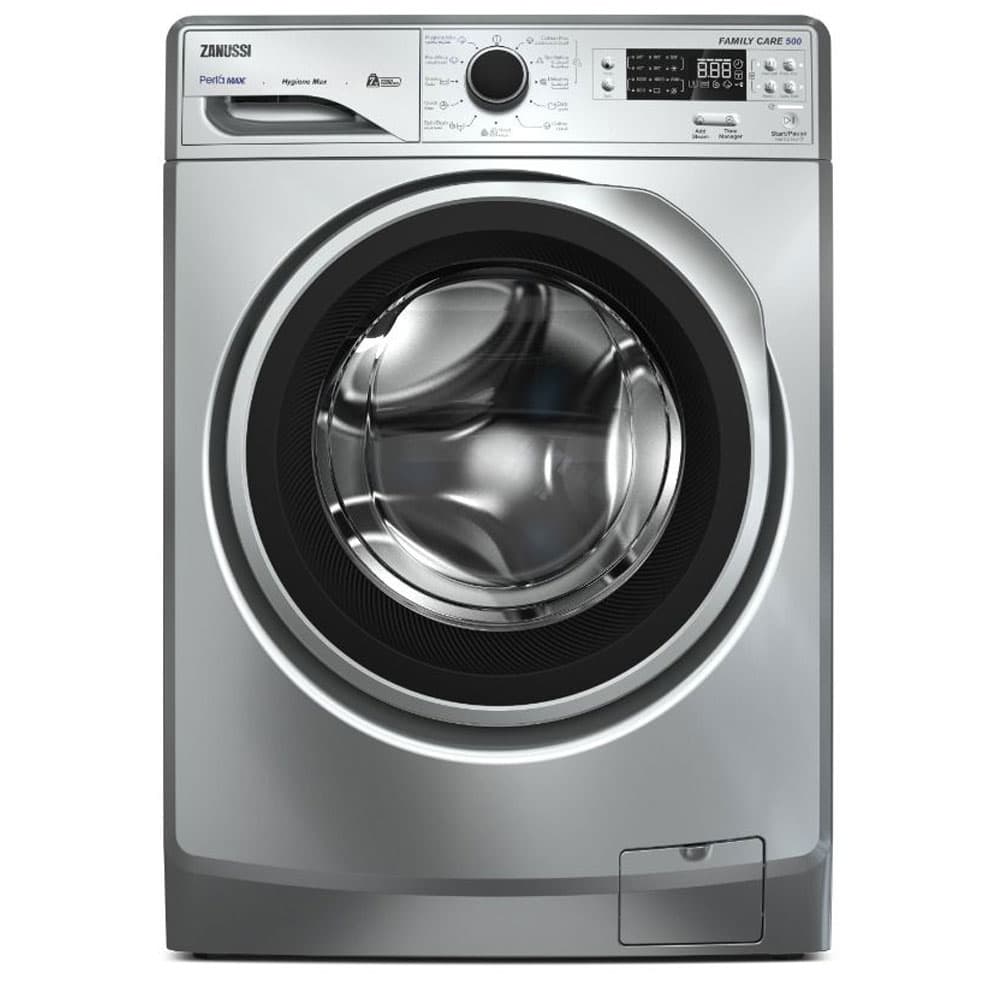 زانوسي غسالة ملابس 7 كيلو اوتوماتيك - 1200 لفة في الدقيقة - موتور انفرتر- متعدد البرامج بمغناطيس - فضى - zwf7240ss6 - 9453