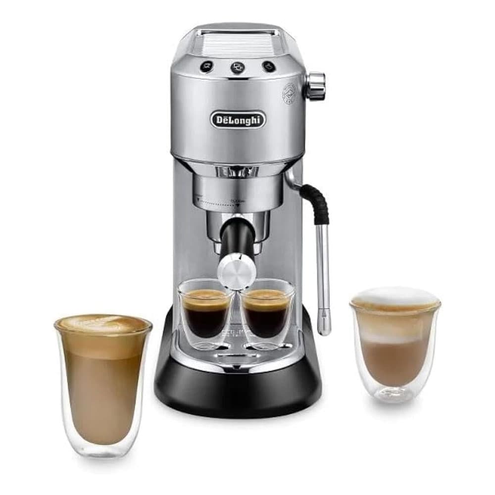 De'Longhi New Dedica Arte Manual Espresso Coffee Maker With Milk Frothing Function - Stainless Steel - EC885.M