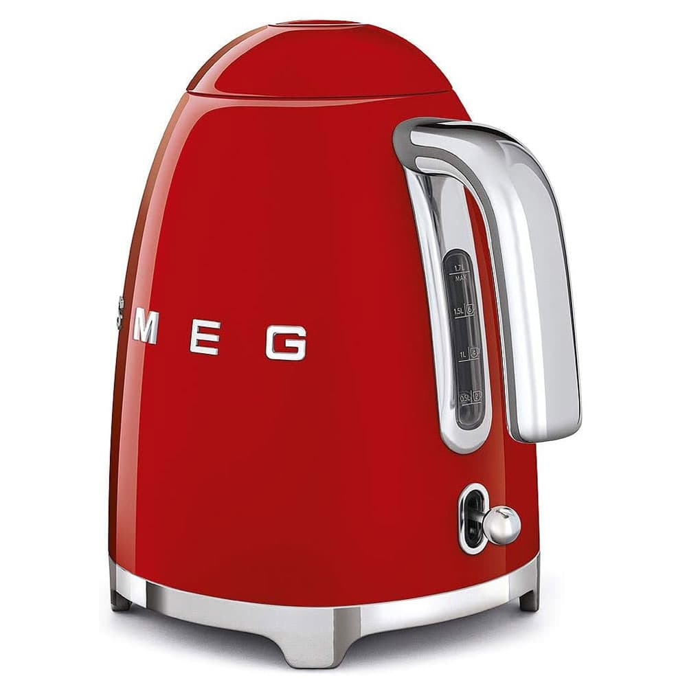 Smeg Retro Kettle Iconic 50s 1.7 L - 7 Cups 2400 Watts - Red - ‎KLF03RDUK