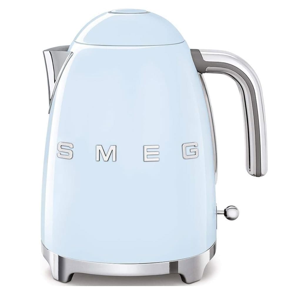 Smeg Kettle 50's Retro Style 1.7 L Capacity with Water Level Indicator 360 Swivel Base Stainless Steel - Pastel Blue - ‎KLF03PBUK