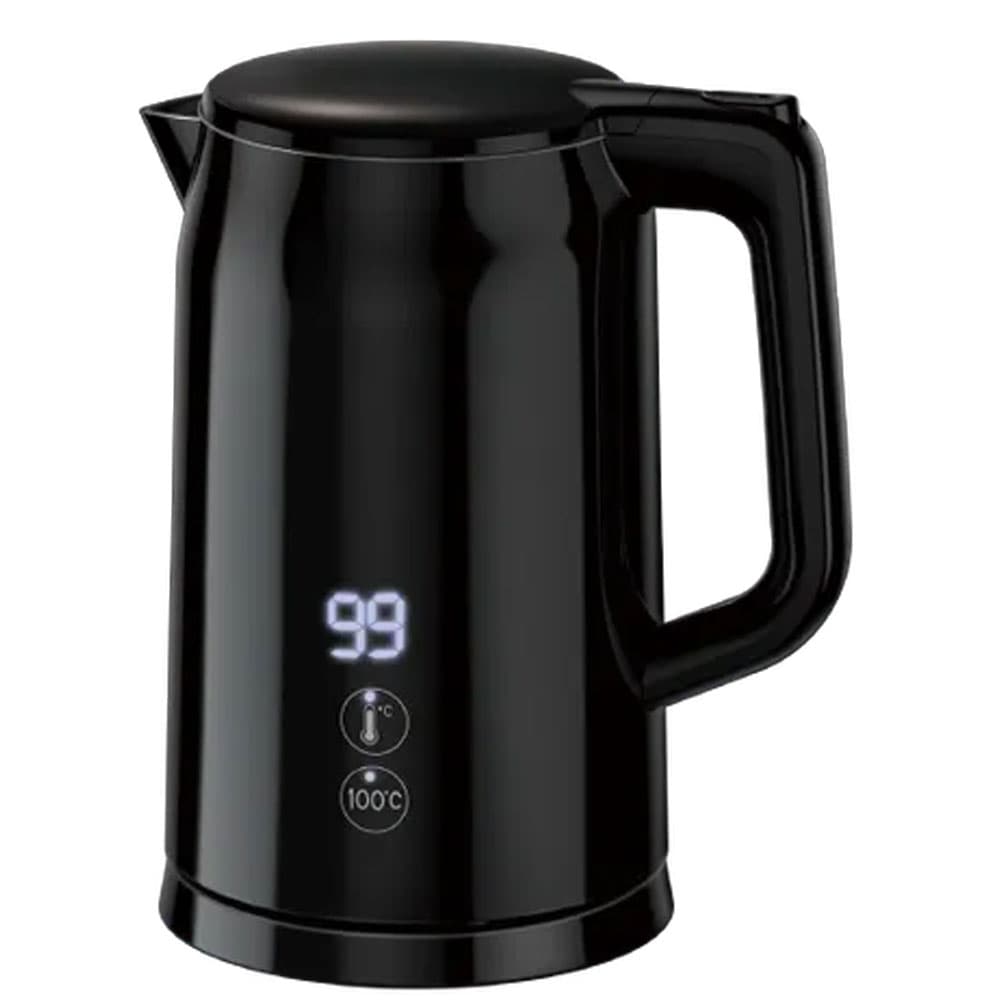 Oraimo Electric kettle 1.7 Liter -  2000 W 304 - Stainless Steel - Black - EU OHK500EGSH