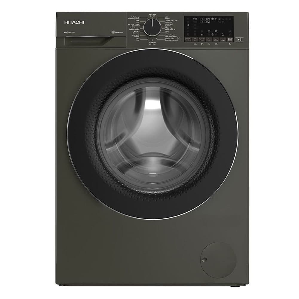 Hitachi Fully Automatic Washing Machine 8 KG  Inverter Pump - Grey- BD-80YFVEM