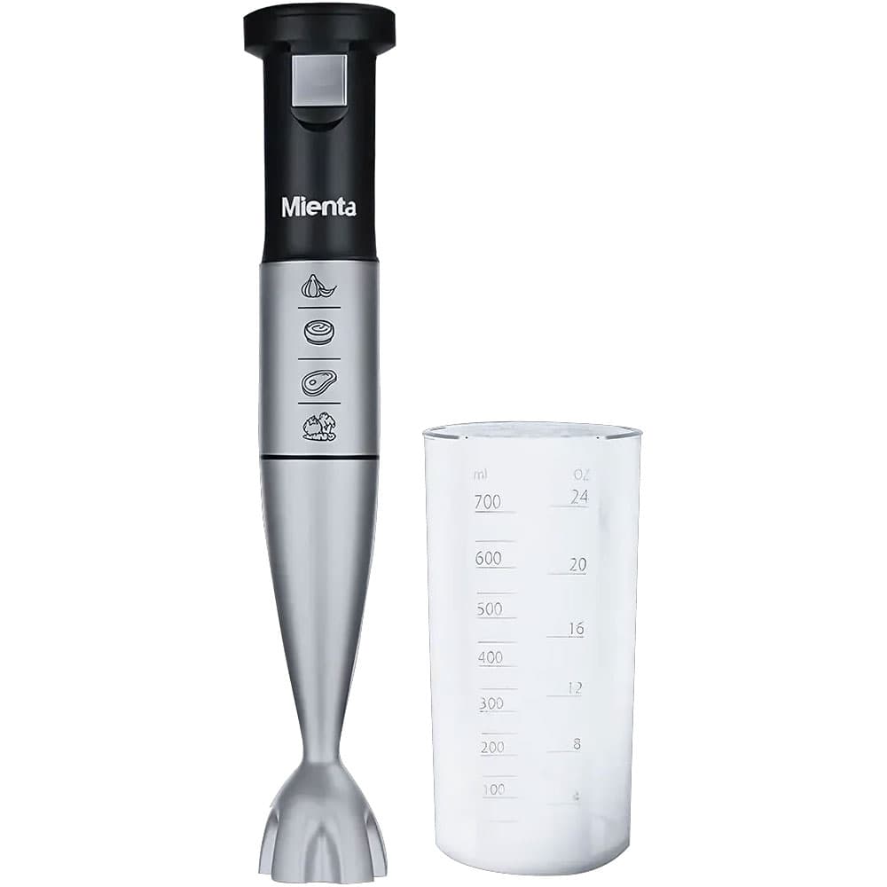 Mienta Hand Blender 1000 Watt -700 ml Bowl - Black - HB111635A
