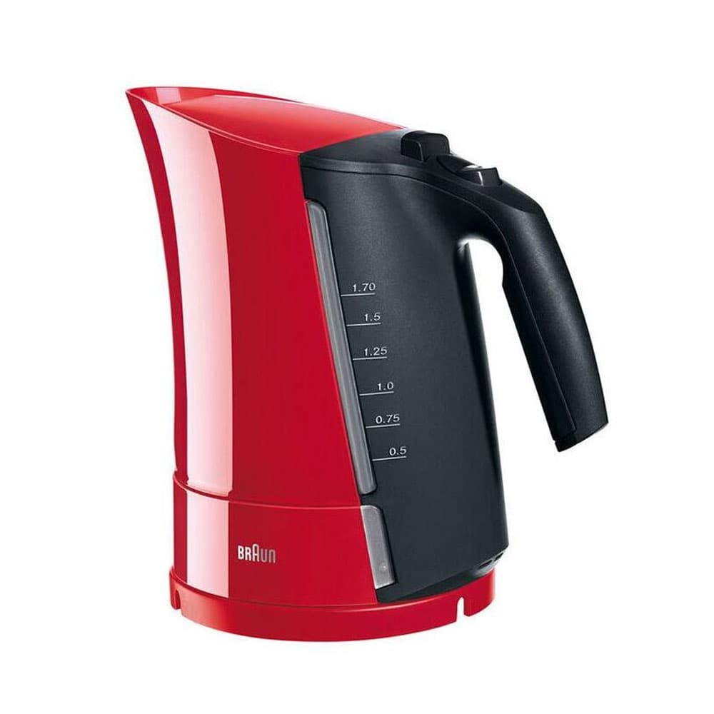 Braun Electric Kettle 1.7 Litre - 2200 Watt - Red - WK300 