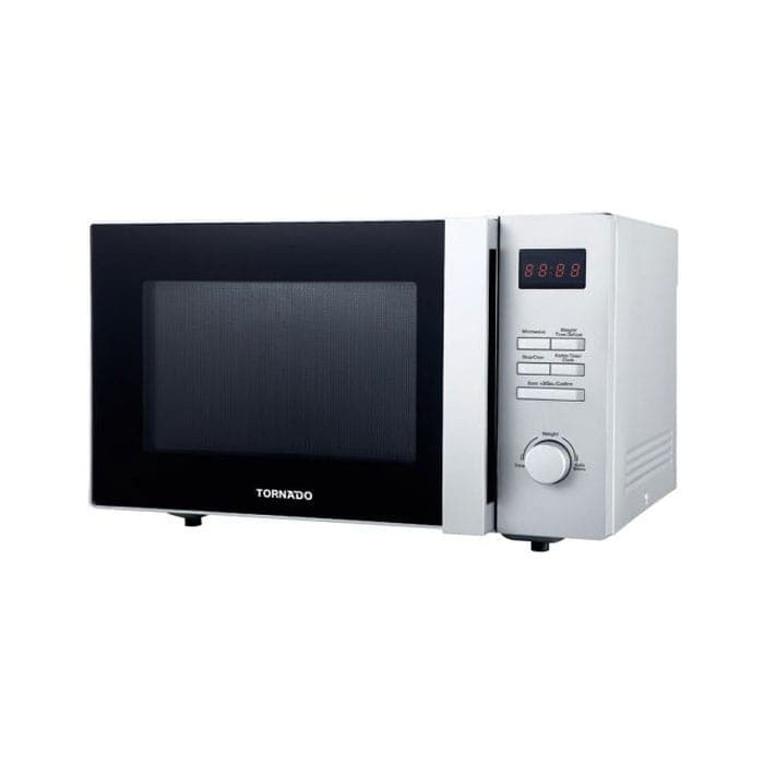 Tornado Microwave Solo 25 Liter 900 Watt 8 Menus - Silver - TMD-25SE-S