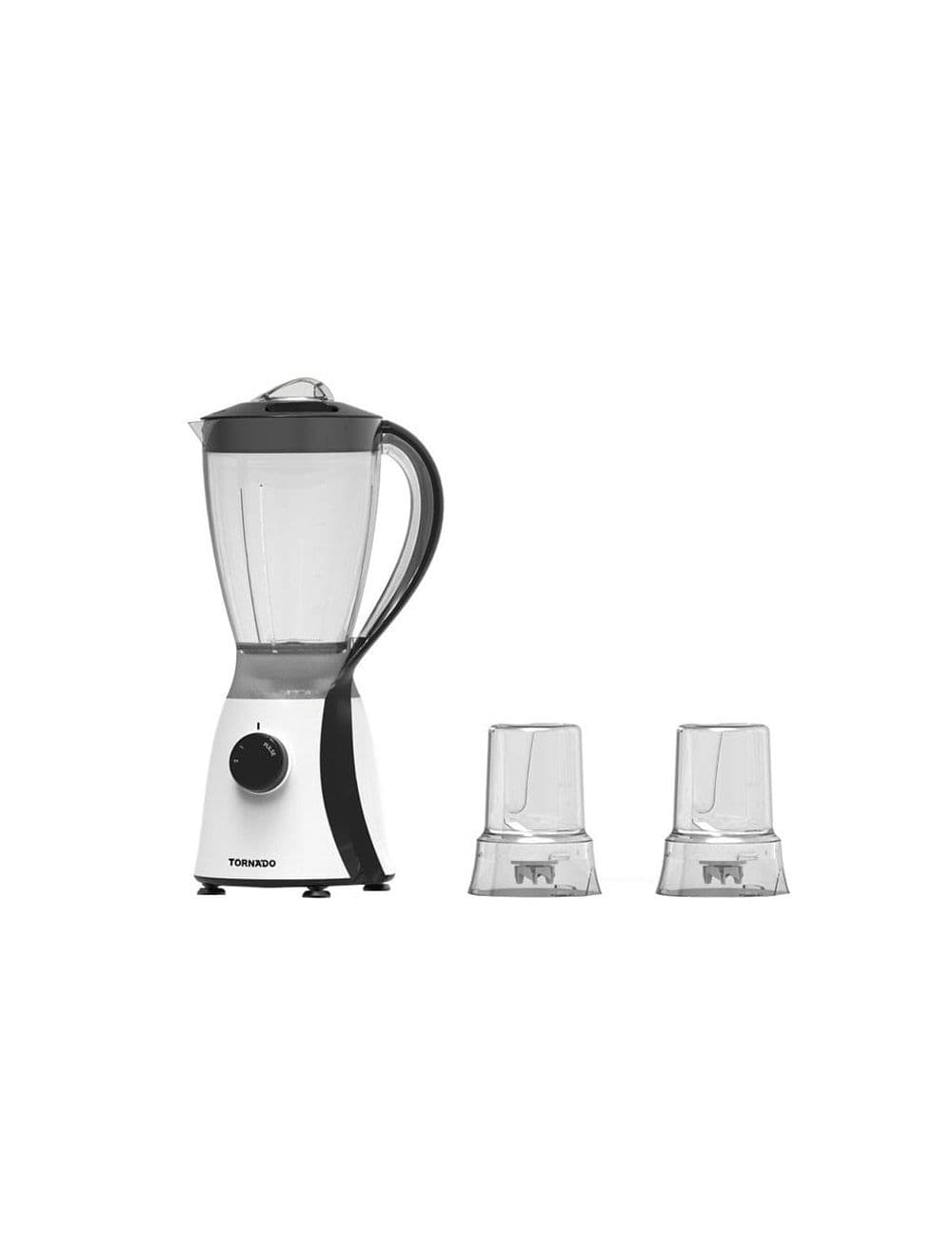 تورنيدو خلاط كهربائي 600 وات - 1.5 لتر - 2 مطحنة - أسود - موديل TB-600/2-BLACK