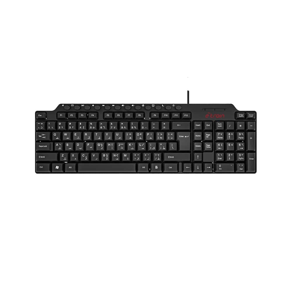 E-train (KB012) MultiMedia Compact Keyboard 104-Key