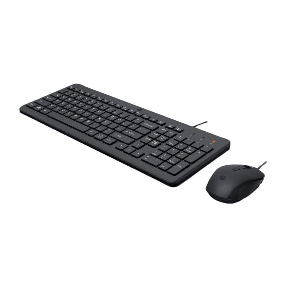 HP 150 Wired Keyboard and Mouse - 240J7AA#ABV - Black