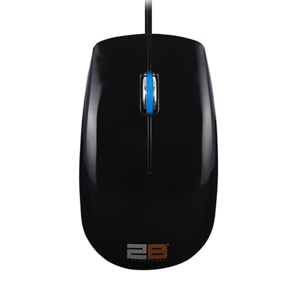 2B (MO16L) Optical Wired Mouse Piano Finishing - Blue*Black