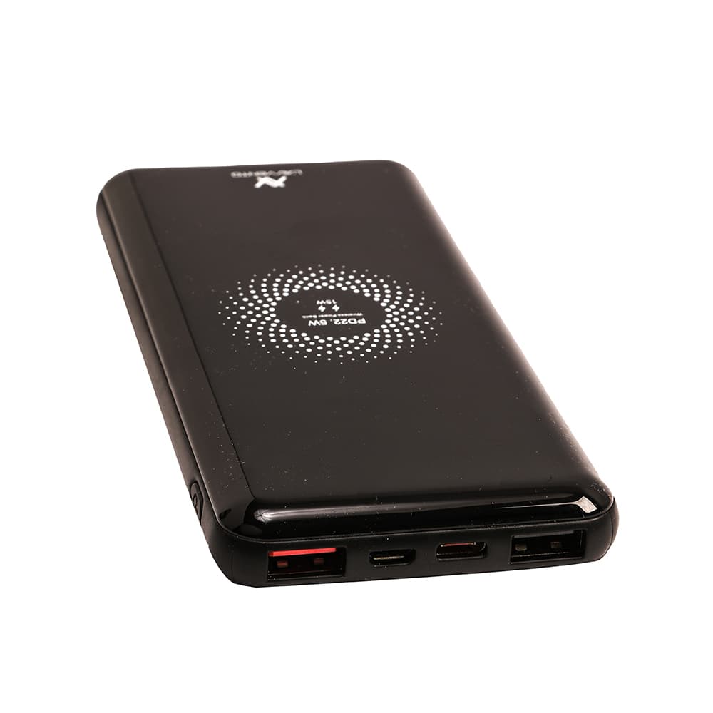 L'AVVENTO (MP125) Power Bank 10000mAh QI Wireless Fast Charger - Black