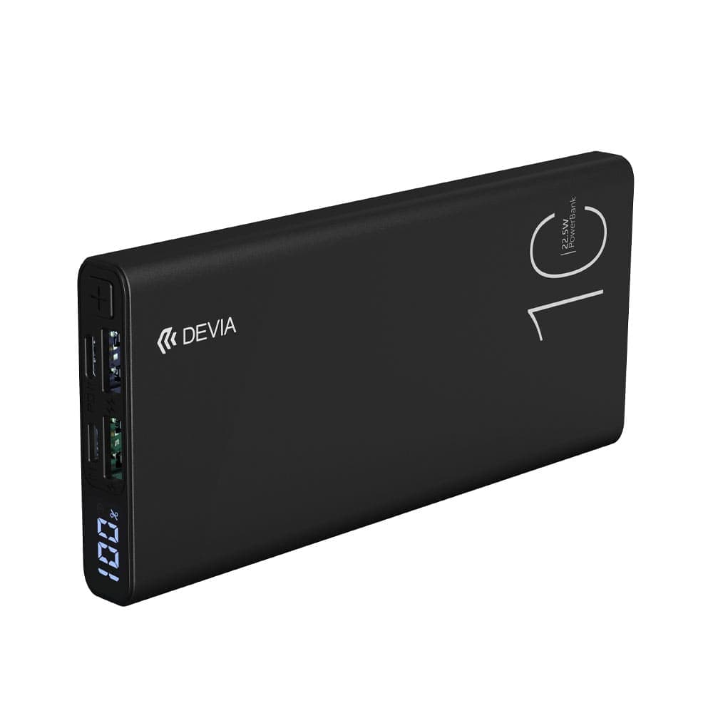 DEVIA EP088 Digital PD 20W Power Bank 10000mah, Extreme speed series fully compatible - Black