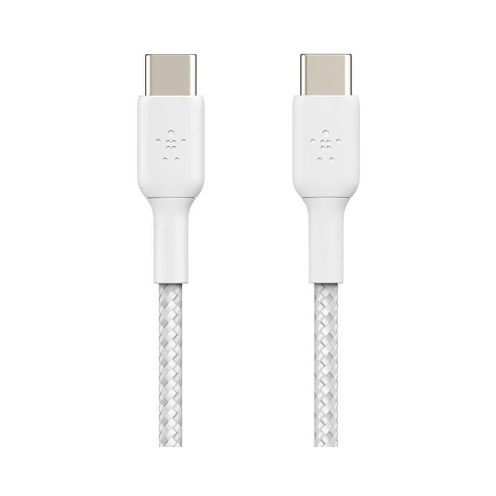 Belkin Boost Charge Braided USB-C to USB-C Cable 2Pack - 1M - White