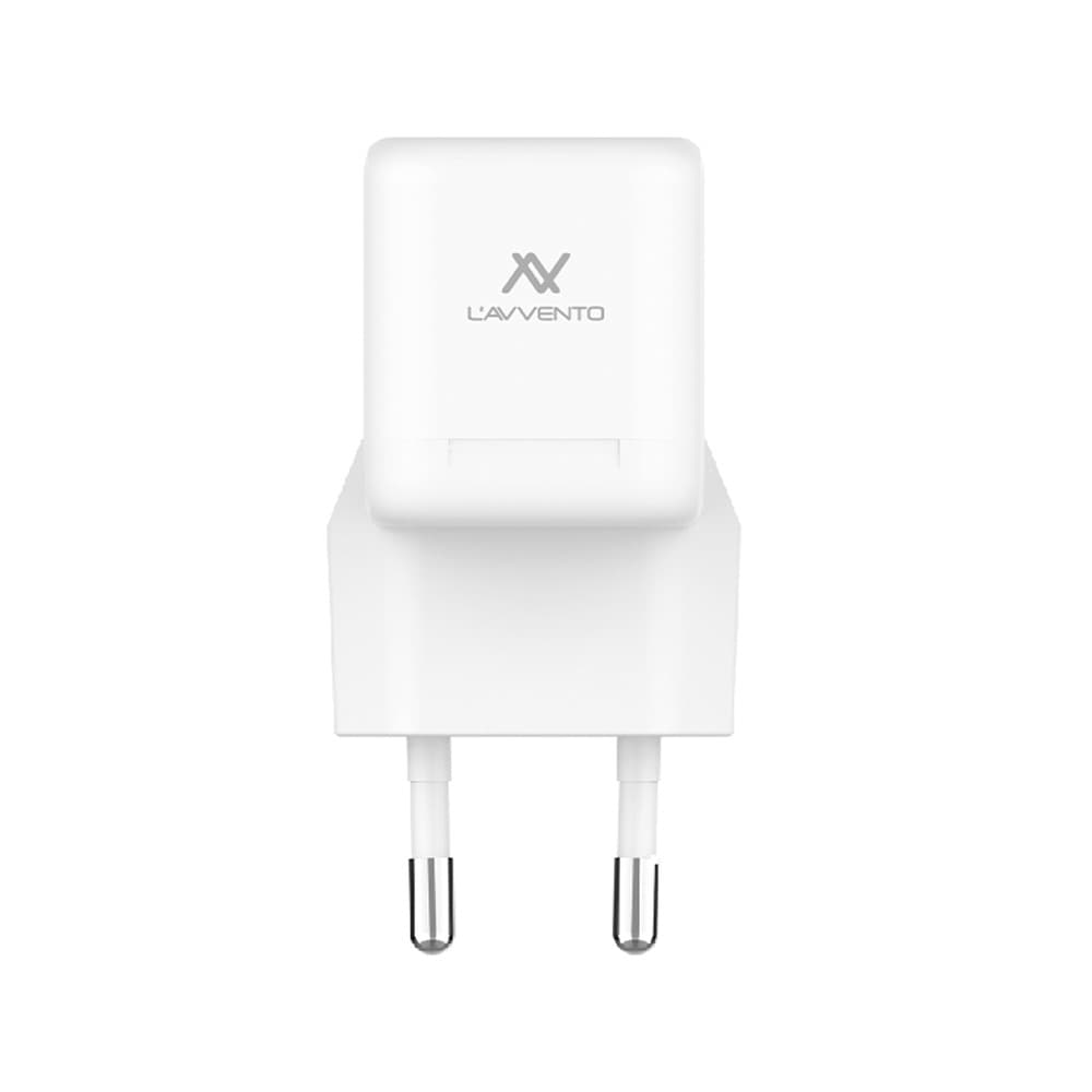 L'AVVENTO (MP535) Mini GaN 25W Power Adapter with USB-C Cable 1M - White