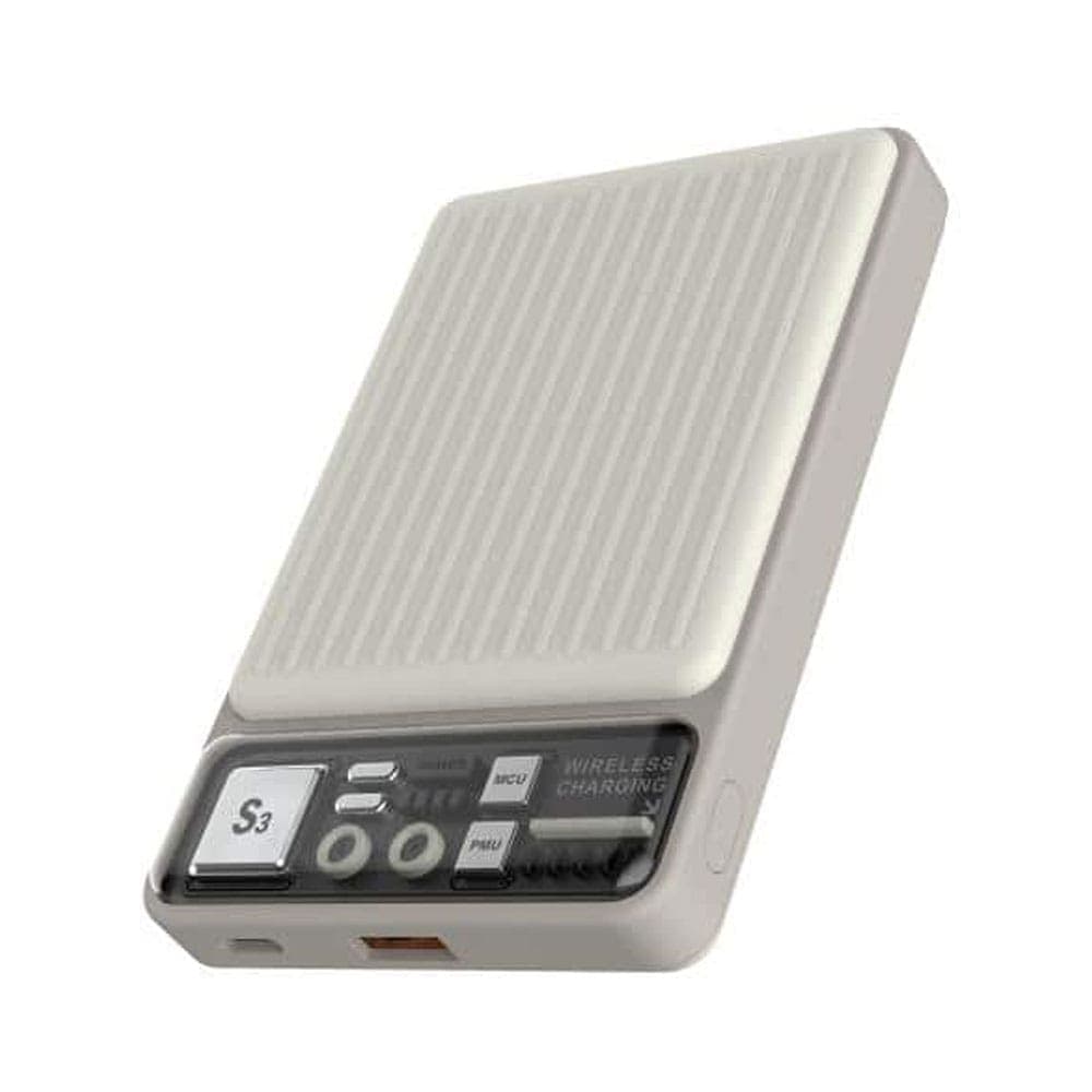 DEVIA Extreme Speed Series 22.5W Magnetic Wireless Power Bank 10000mAh S28 - Ivory