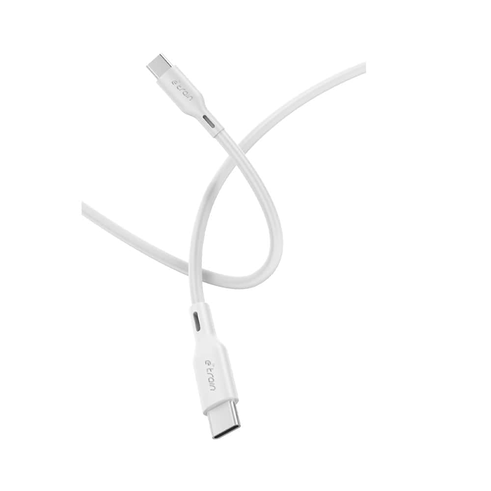 E-train USB-C to USB-C Cable 60W 1M - White