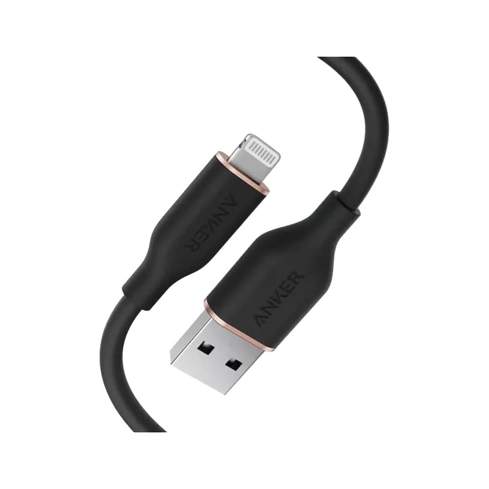 أنكر كابل PowerLine III من USB-A الي Lighting طوله 3 قدم موديل A85A1011 - أسود