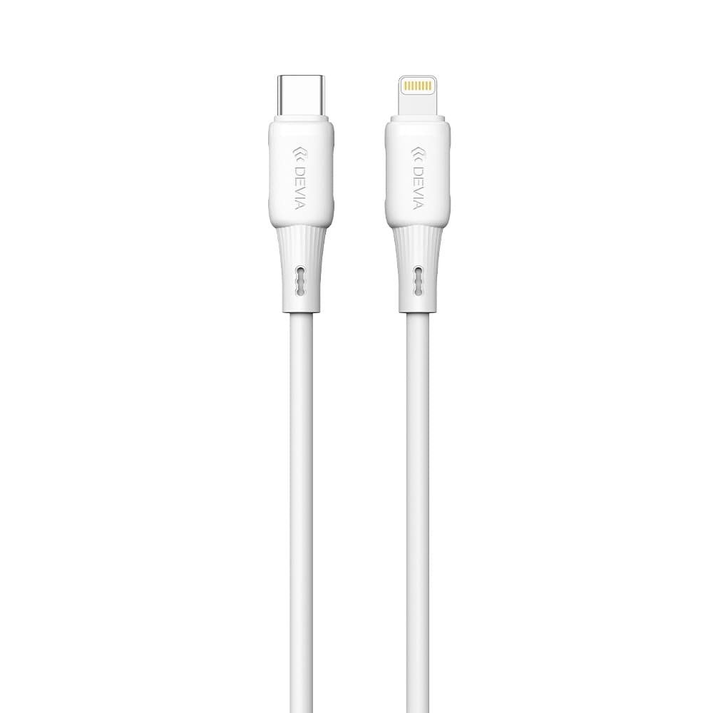 Devia Pro3 USB-C to Lightning PD 27W Silicone Cable 3A 1.2M - White