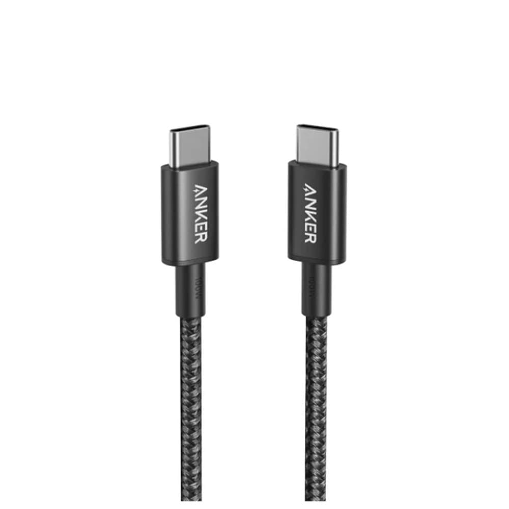 Anker New Nylon USB-C to USB-C Cable 2.0 6ft - Black  