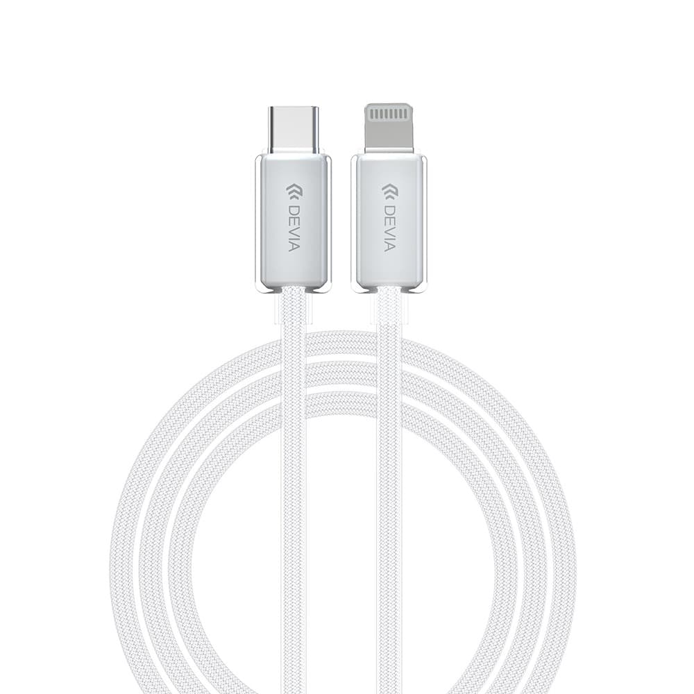DEVIA EC654 Star Series Cable from USB-C to Lightning PD 27W 3A - 1.5M - White