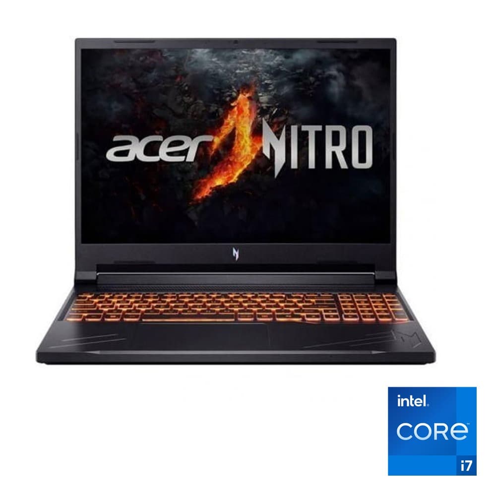 Acer Nitro V16 ANV16-71-79E0 Laptop - Intel® Core™ i7-14650HX - 16GB - 512GB SSD - NVIDIA® GeForce® RTX 4060 8GB - 16" WUXGA 165Hz - Win11 - Obsidian Black 