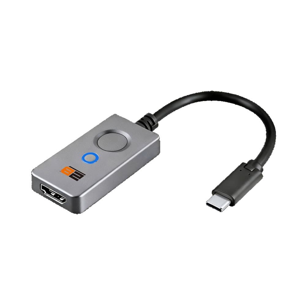 2B (DC362) Type-C To HDMI Converter Plug And Play With Switch 10cm - Black