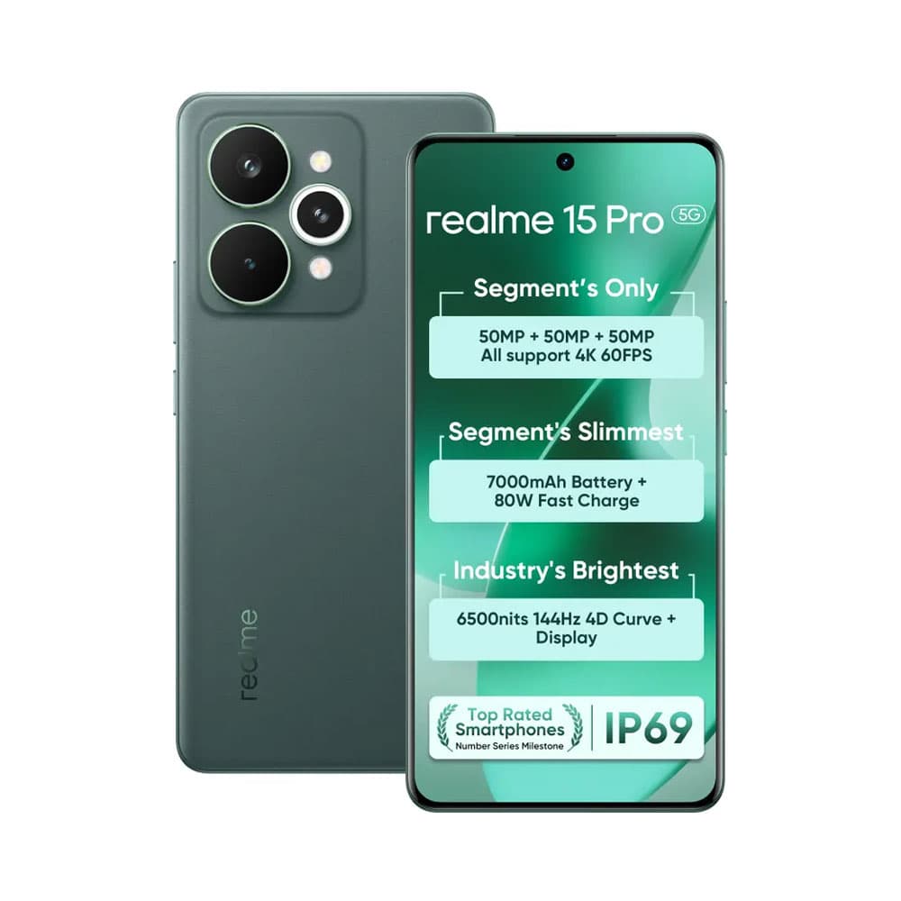 Realme 15 Pro 5G - 12GB RAM - 256GB - Velvet Green