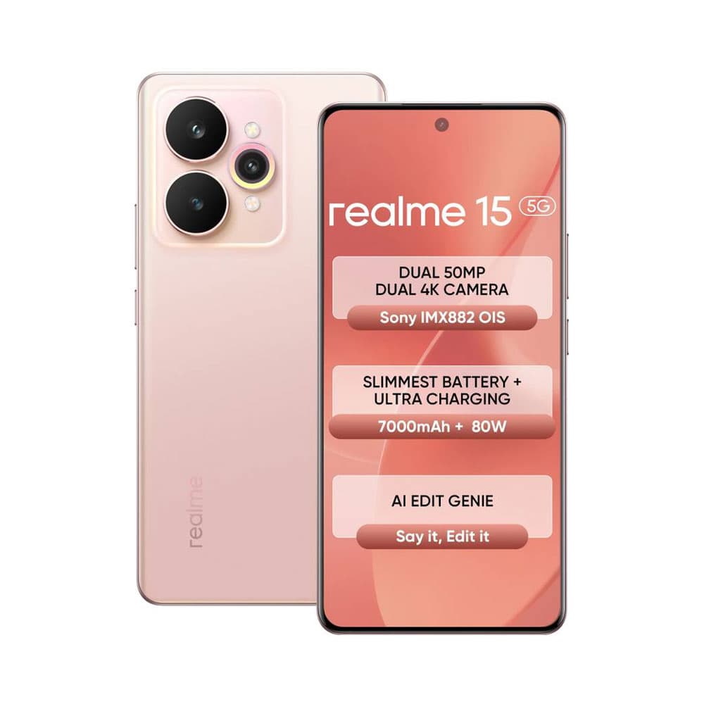 Realme 15 5G - 12GB RAM - 256GB - Silk Pink