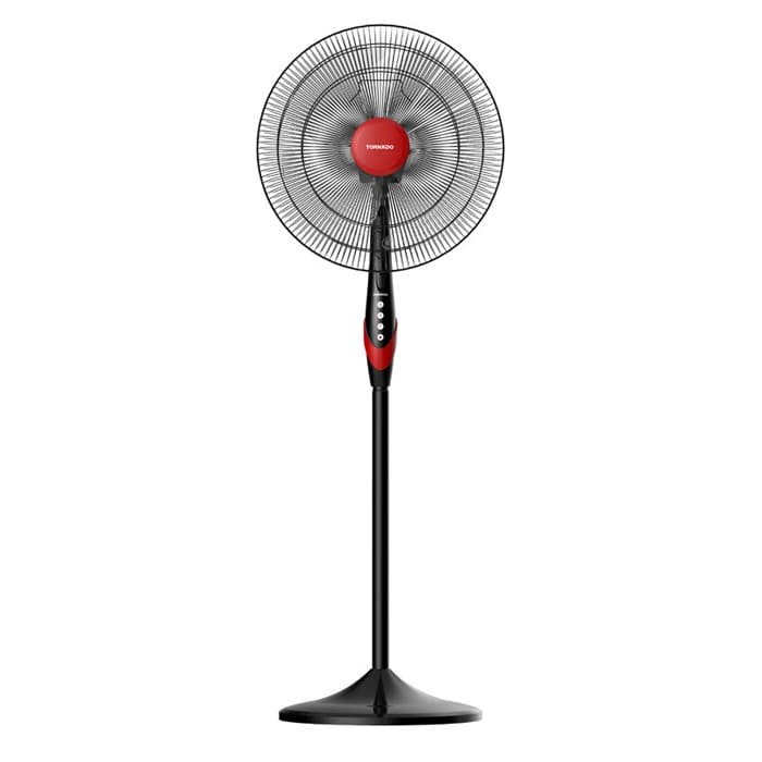 Tornado Stand Fan 18 inch 4 Blades - 3 Speed - Black - TSF-18XW