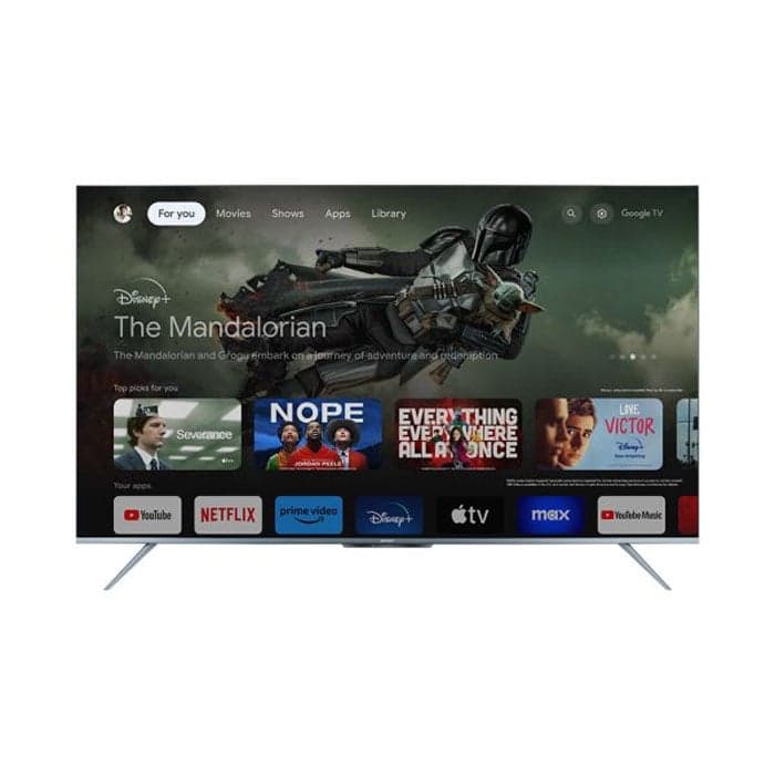 شارب تليفزيون 55 بوصة LED UHD 4K سمارت مزودة بريسيفر داخلي بدون فريم - 4T-C55FL6EX