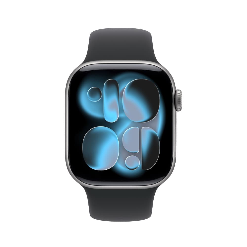 Apple Watch Series 11 GPS 46 mm Jet Space Grey Aluminium Case With Black Sport Band - M/L