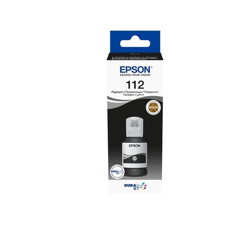 Epson 112 Eco Tank Pigment Black Ink Bottle