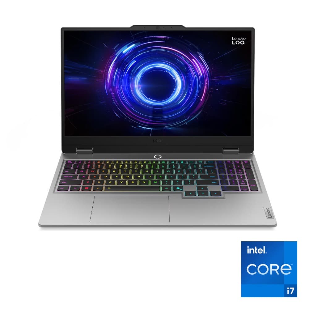 Lenovo LOQ Essential 15IRX11 Laptop - Intel® Core™ i7-13650HX - 16GB - 512GB SSD - NVIDIA® GeForce RTX™ 5050 8GB - 15.6" FHD 144Hz - Win11 - Luna Grey