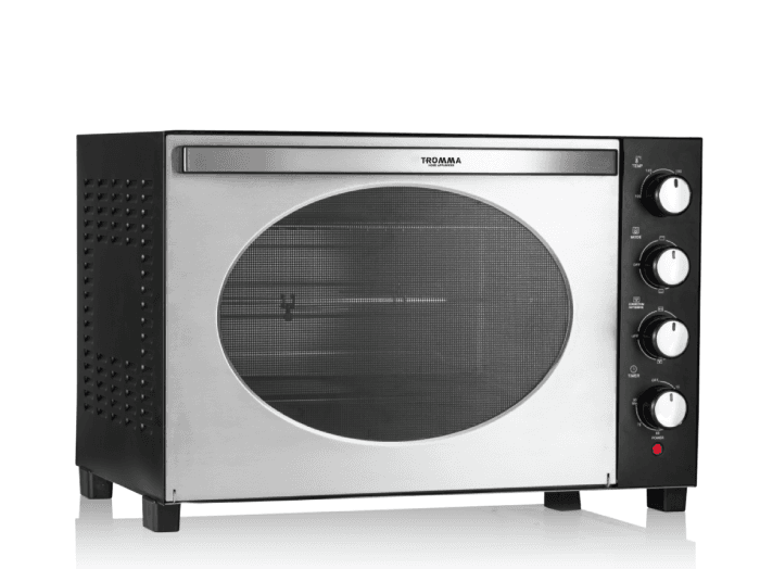 فرن كهربائي تروما، 2200 وات، 55 لتر، شواية، 13130 - اسود فضي