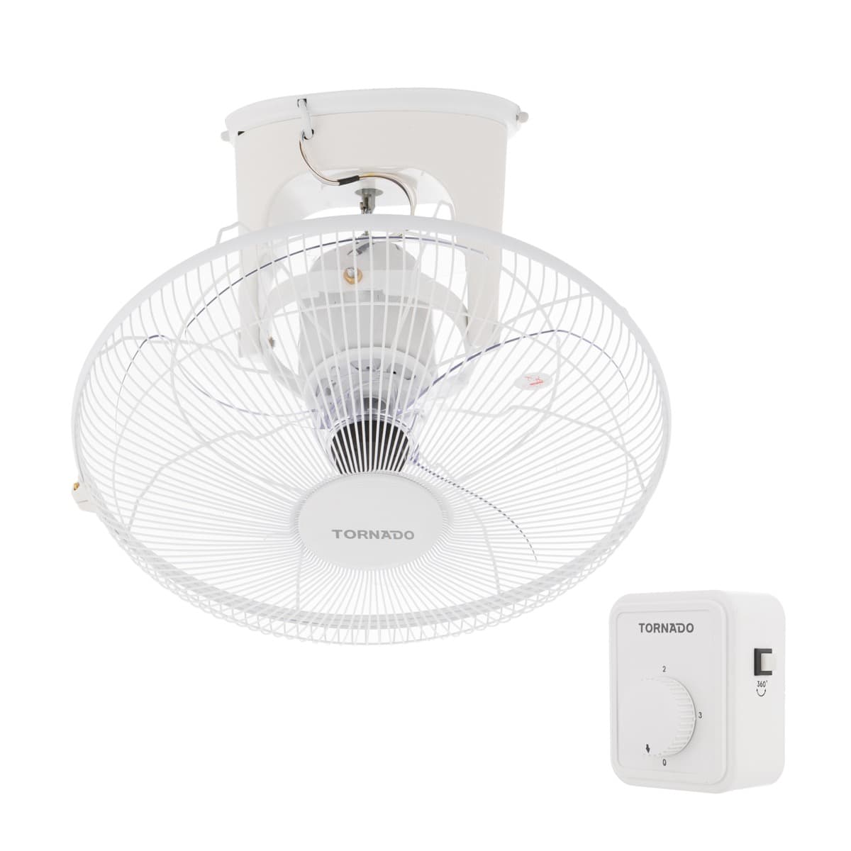 Tornado Orbit Fan, 16 Inch, 4 Blades - White, TOF-49Y