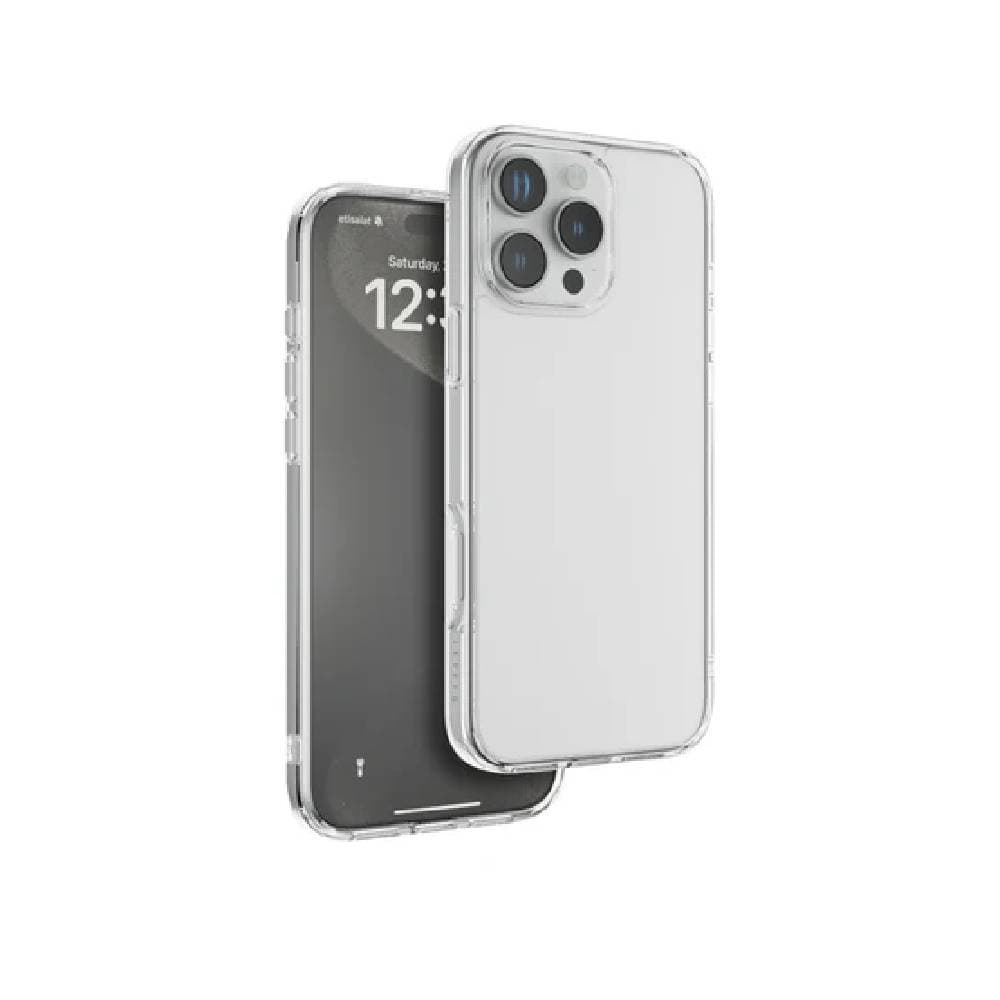 غطاء ليفيلو سولو لهاتف آيفون 16 برو ماكس، زوايا مقاومة للصدمات - شفاف