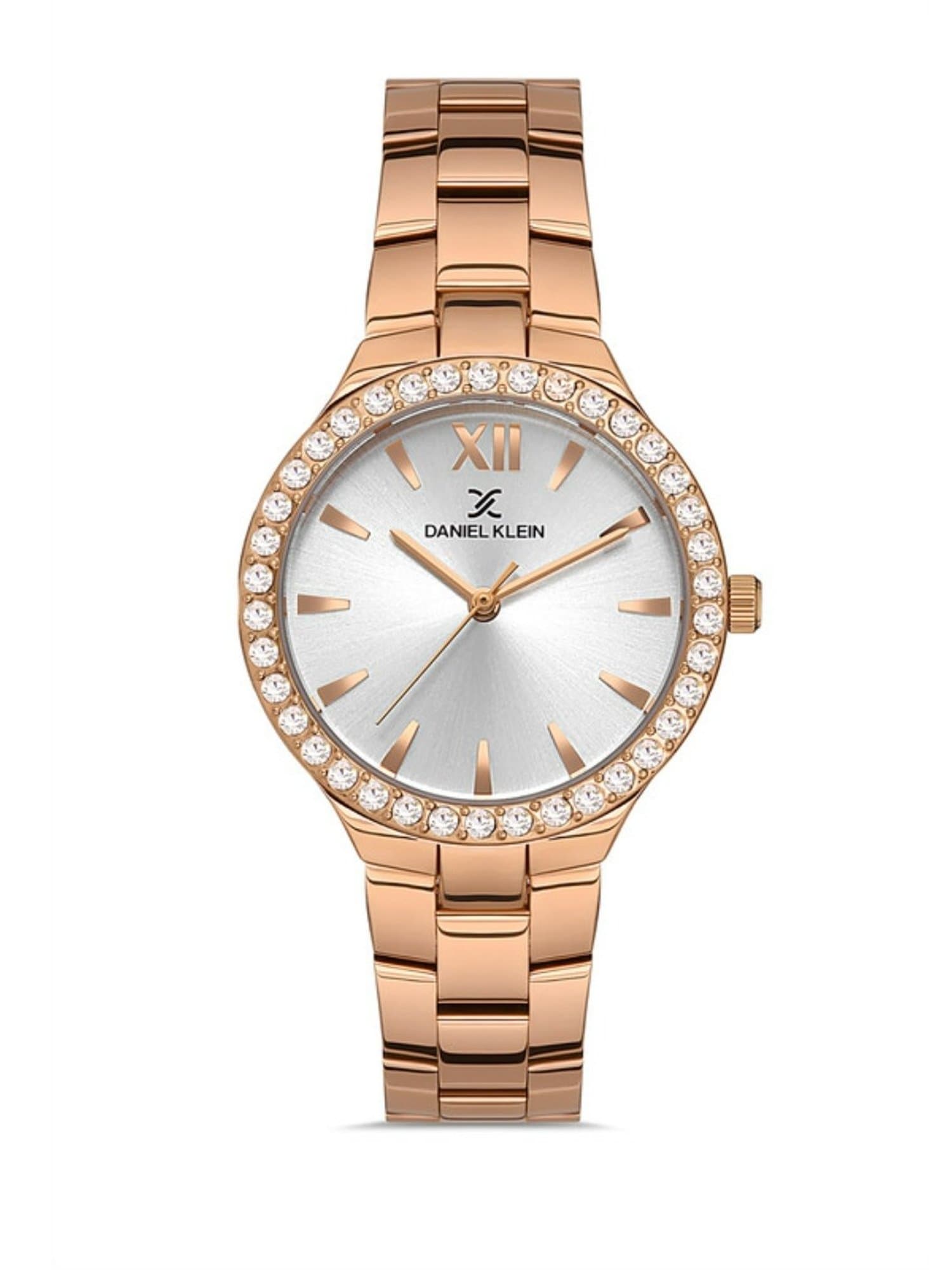 Daniel Klein Casual Analog Watch for Women, Stainless Steel Strap - Gold, DK.1.13205-2
