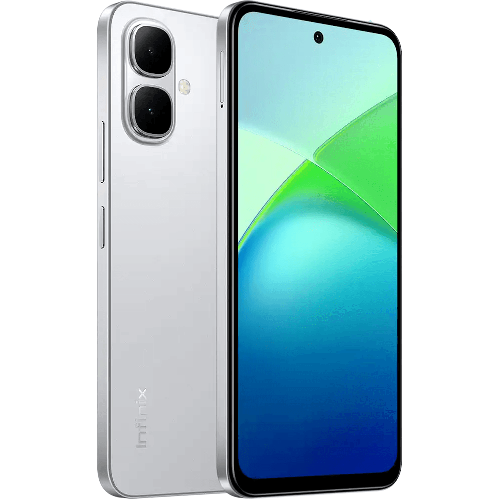 انفنيكس سمارت 10 بشريحتين اتصال، 128 جيجابايت، 4 جيجا رام، شبكة الجيل الرابع - فضي تيتانيوم