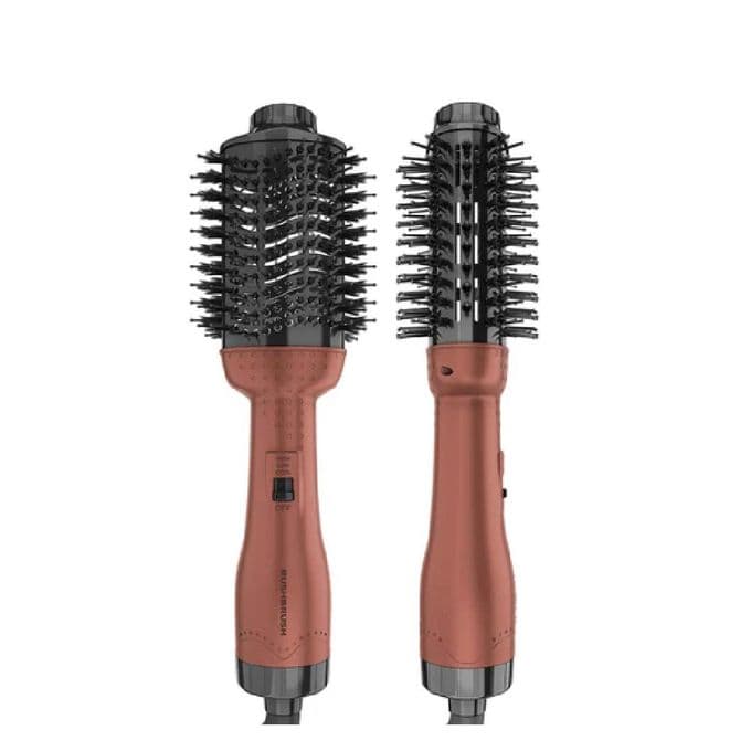 Rush Brush V2 Pro Hair Straightener Brush - 1300 Watt - Rose Gold