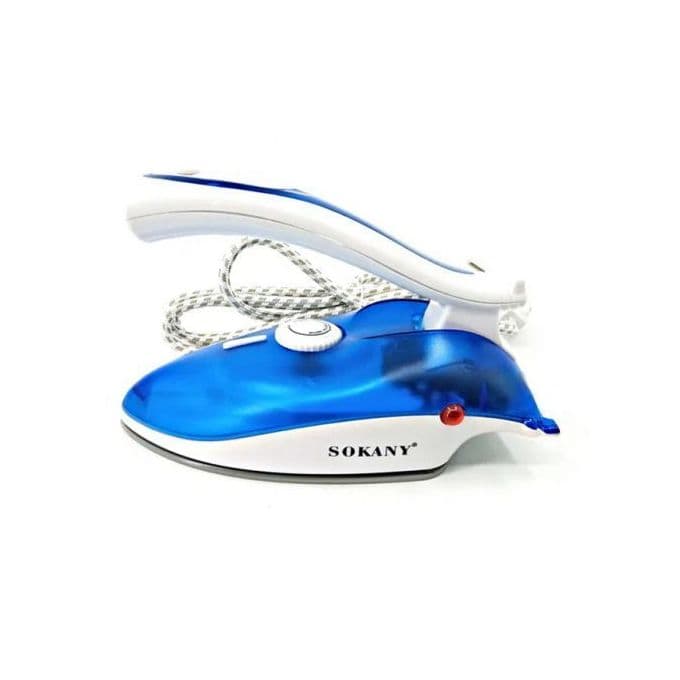 Sokany 1000W Blue Steam Iron for Clothes with One-Year Local Warranty