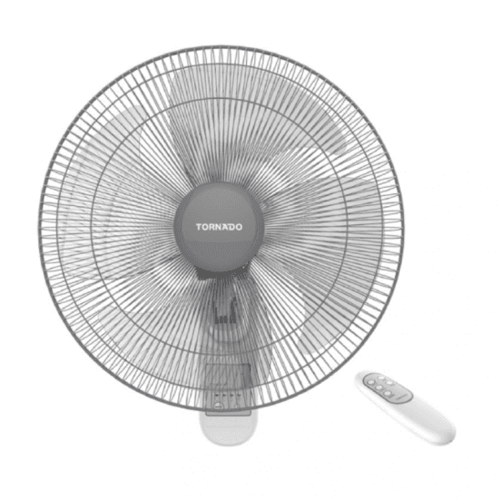 تورنيدو مروحة حائط 16 بوصة 4 شفرات مع ريموت، TWF-30 - أبيض
