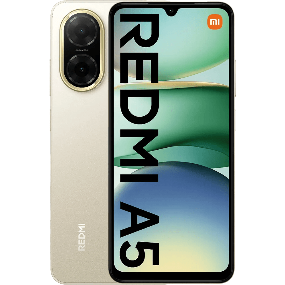 Xiaomi Redmi A5, 64GB, 4GB RAM, Dual SIM, 4G, Sandy Gold, With 1 year warranty 