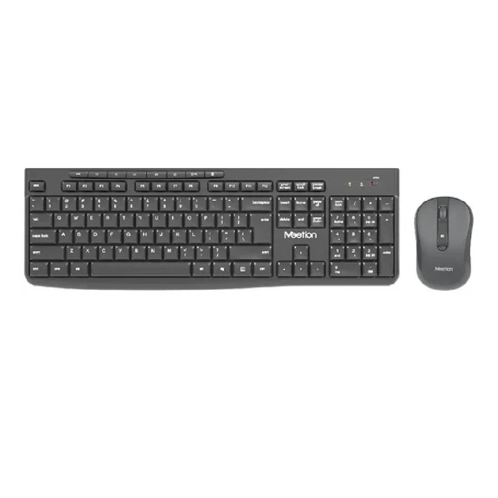 Meetion CW295 Silent 2.4G Wireless Keyboard Mouse Combo - Black