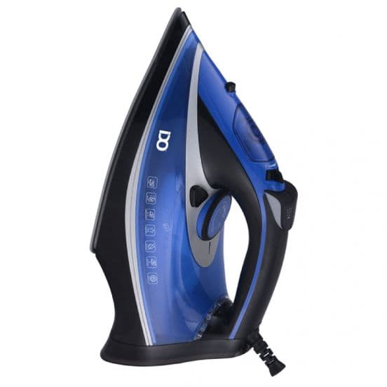 IDO Steam Iron, 2800 Watt, Ceramic Soleplate, SI2800-BGY - Blue*Black